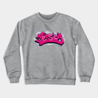 Jessica graffiti name Crewneck Sweatshirt